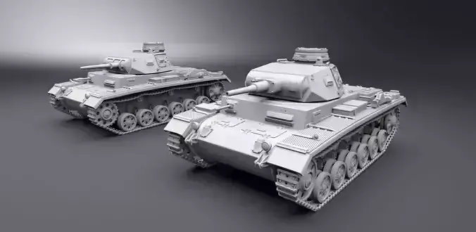Panzer 3 E and F scale model  