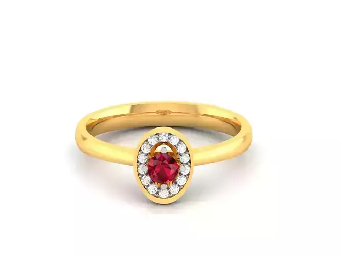 Solitaire Women Engagement Wedding Ring 3D print model