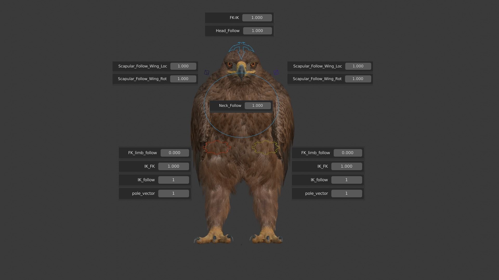 Aquila Nipalensis Animated VFX Grace 3D model_31