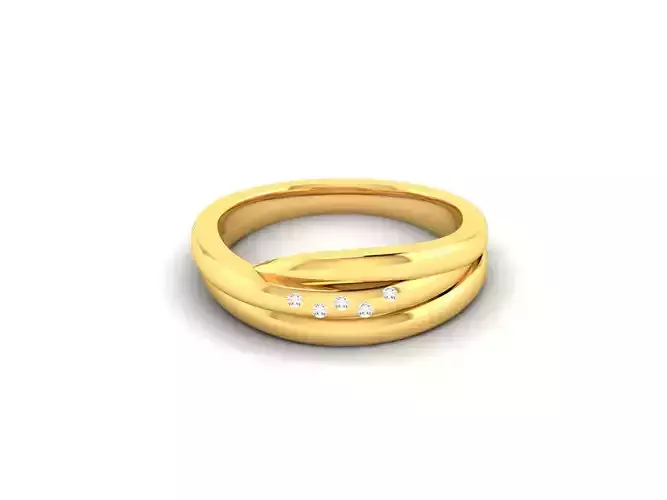 Solitaire Wedding Engagement Ring 3D print model