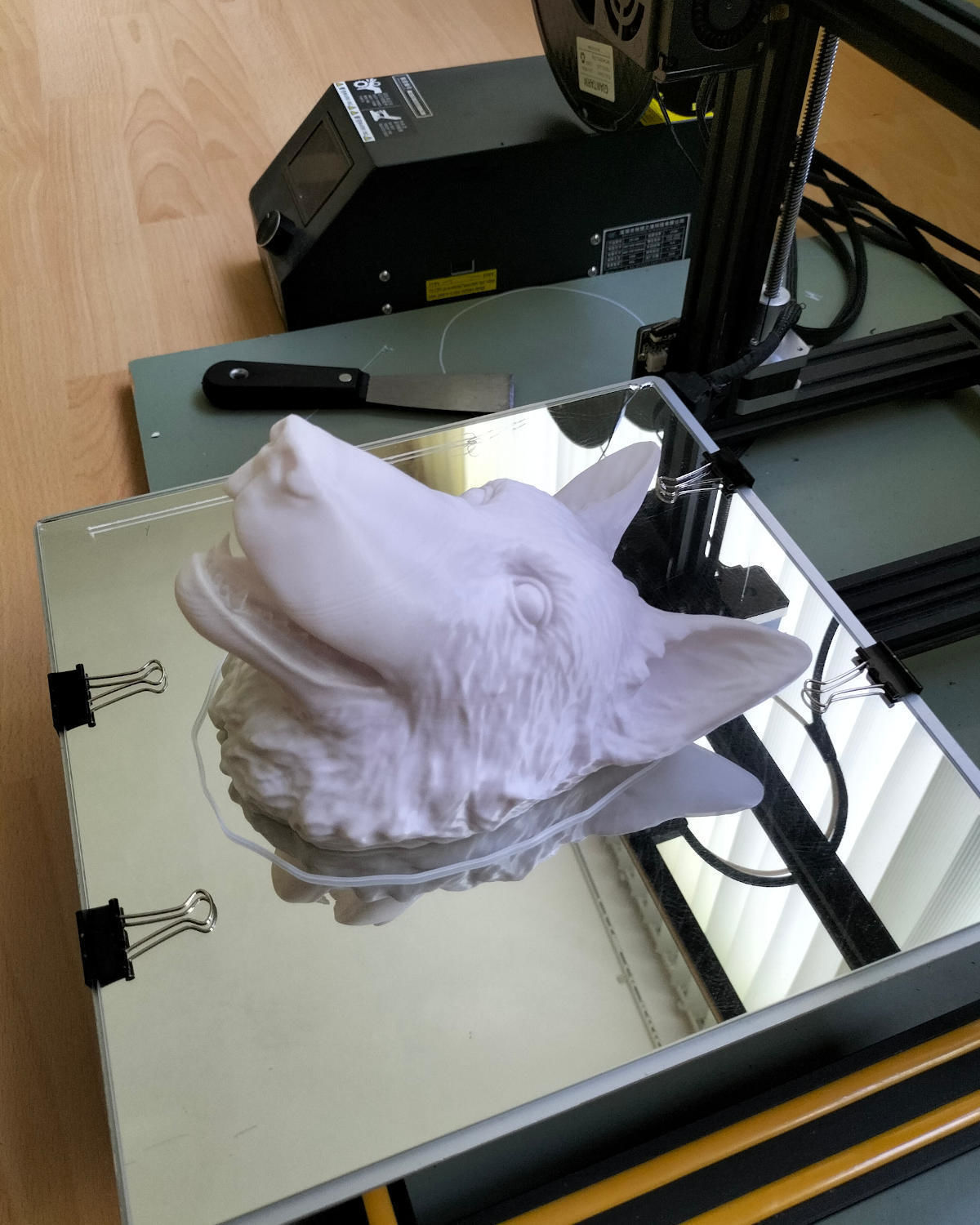 3D Print Wolf Shepherd dog Head 3D print model_7