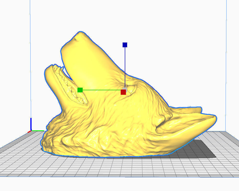 3D Print Wolf Shepherd dog Head 3D print model_10