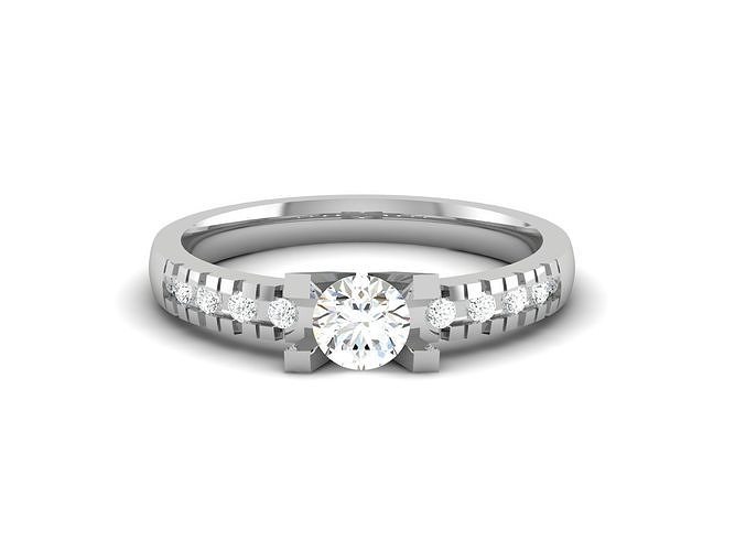 Solitaire Engagement Ring 3D print model
