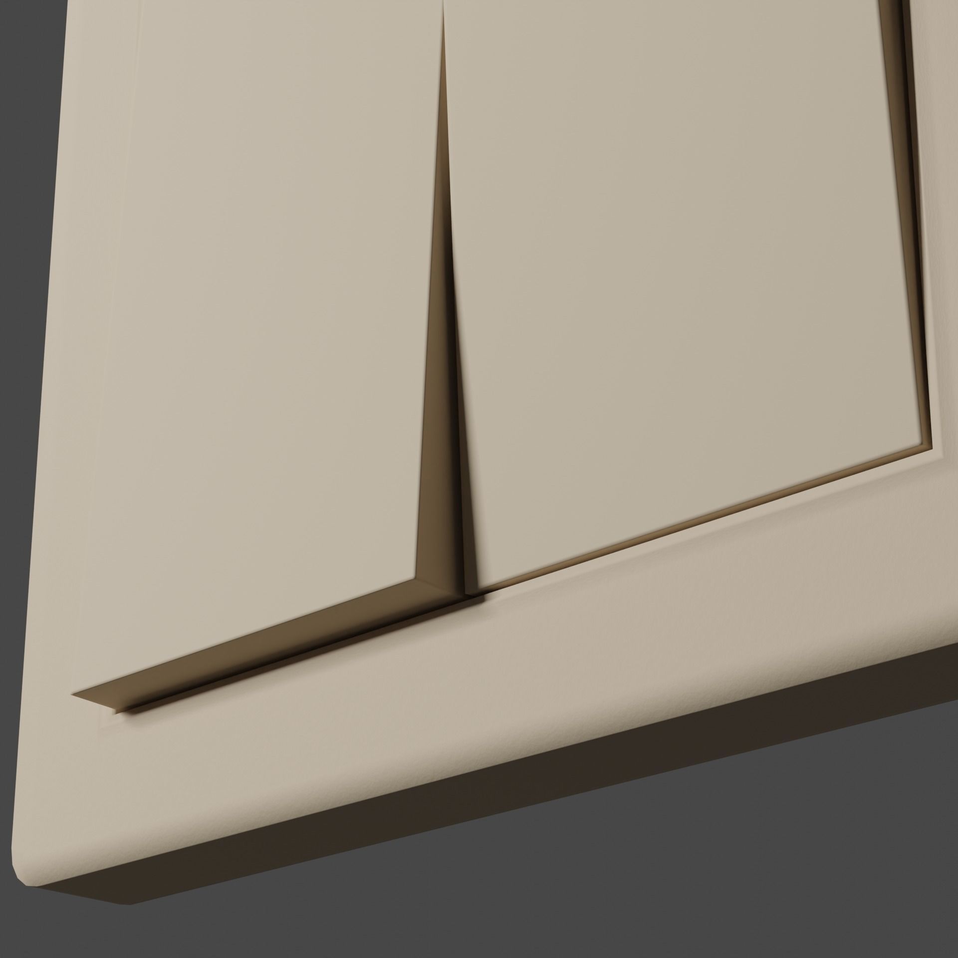 Interior switch - white double Low-poly 3D model_5