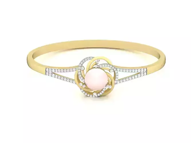 Solitaire Engagement Opal Stone  Ring 3D print model