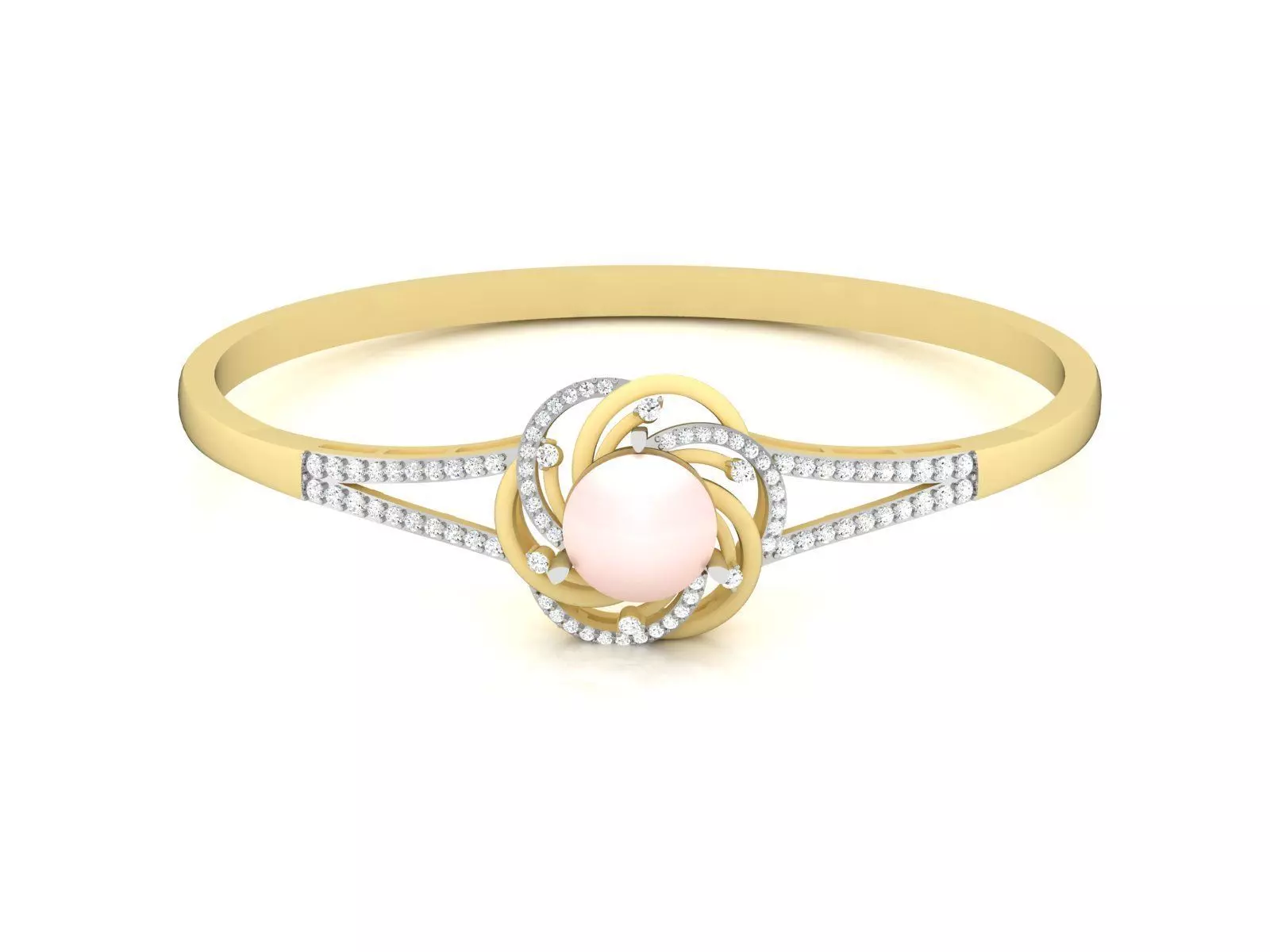 Solitaire Engagement Opal Stone  Ring 3D print model_0