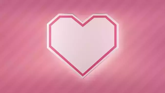 HEART LOWPOLY  INSERT EDGE