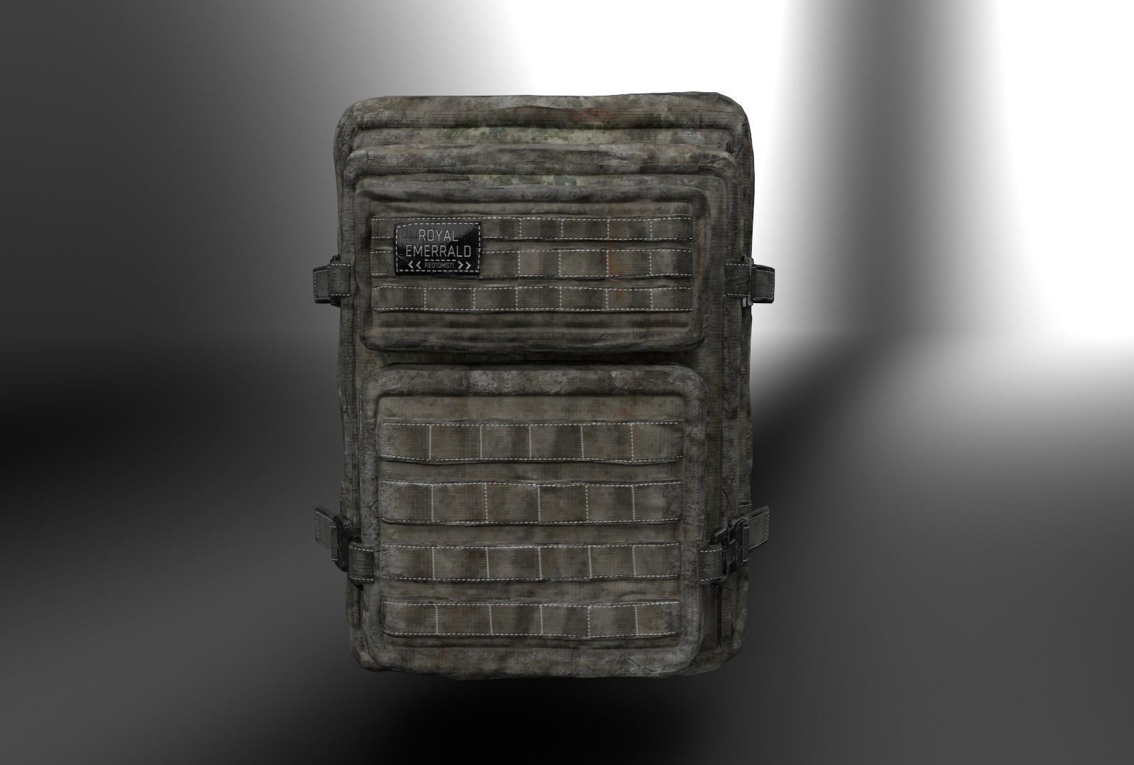Military Bag - Low Poly - Game Ready Low-poly 3D model_6