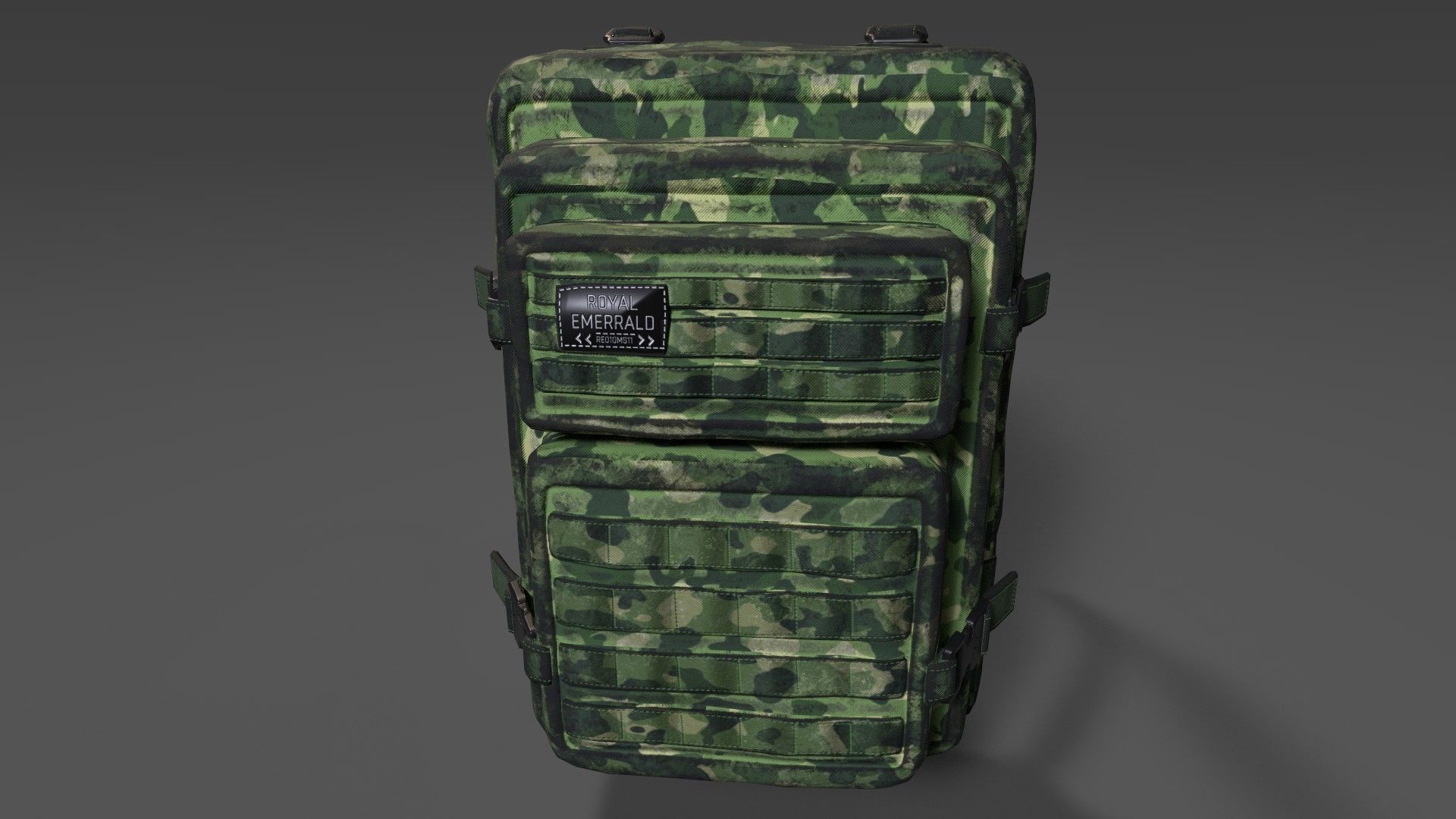 Military Bag - Low Poly - Game Ready Low-poly 3D model_5