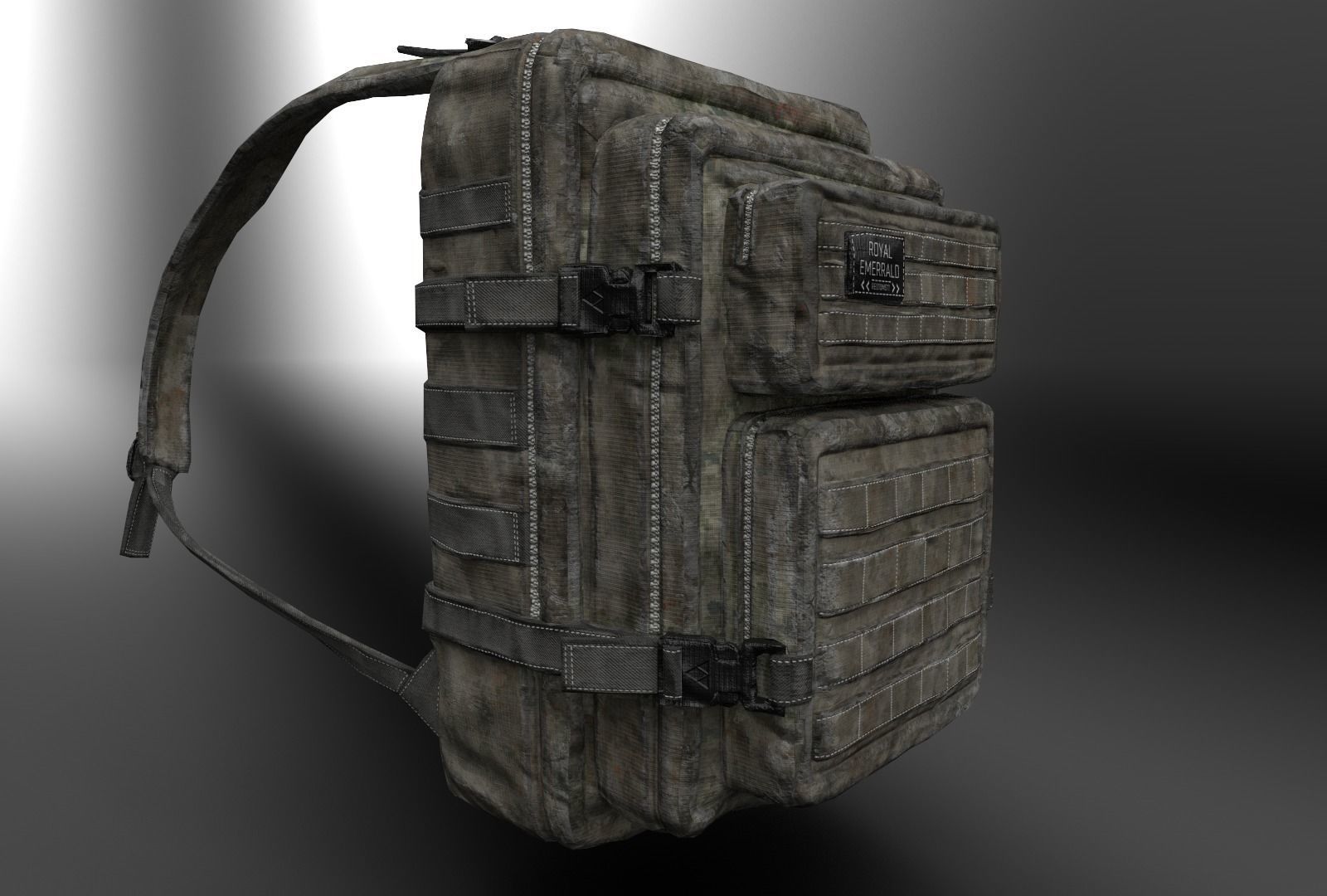 Military Bag - Low Poly - Game Ready Low-poly 3D model_3