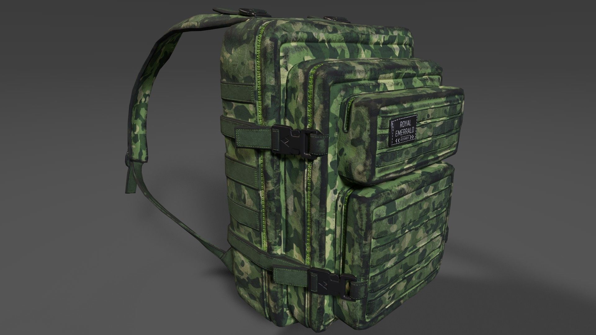 Military Bag - Low Poly - Game Ready Low-poly 3D model_4