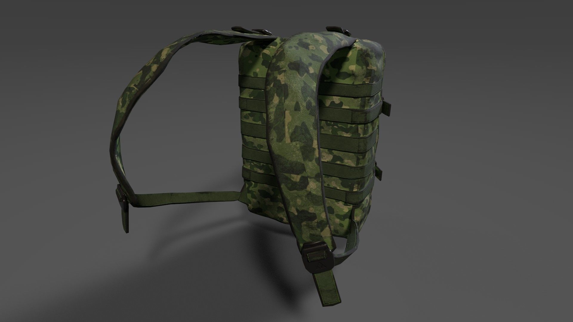 Military Bag - Low Poly - Game Ready Low-poly 3D model_8