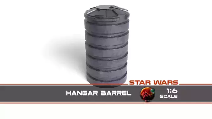 Hangar Barrel 1-6 scale Hottoys  Free 3D print model