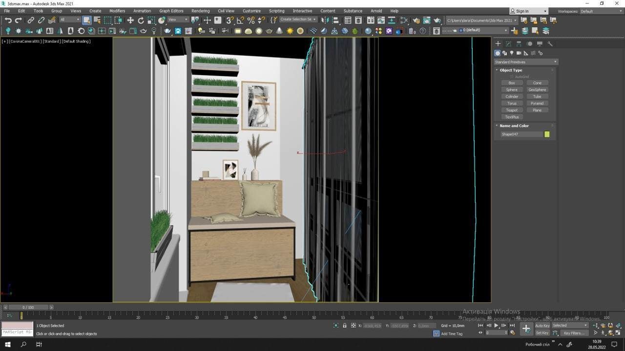 balcony  terrace loggia 3D model_4