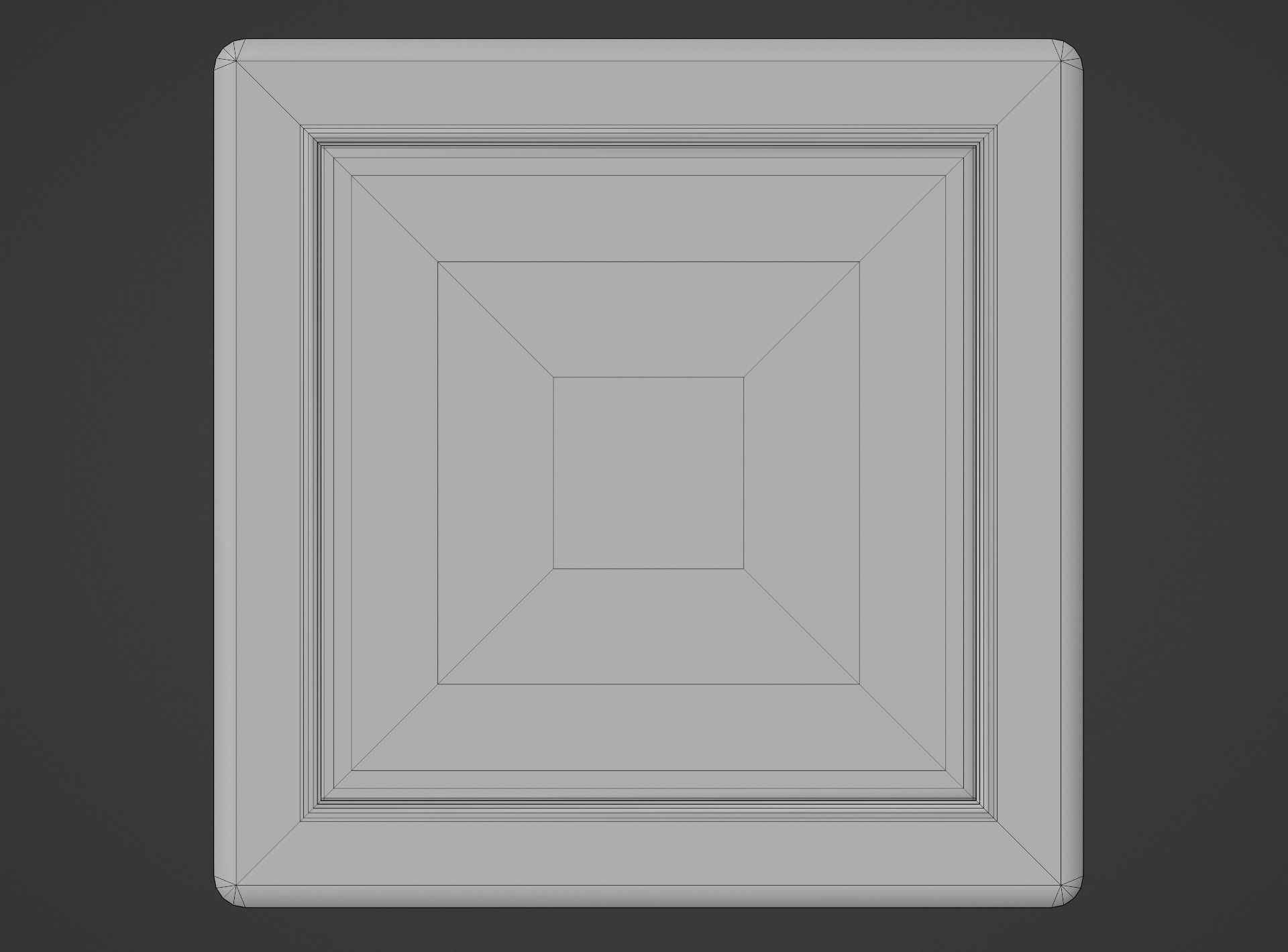 Interior switch - white single Low-poly 3D model_9