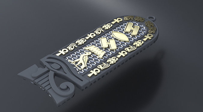 Egyptian-style pendants 3D print or CNC model  3D print model