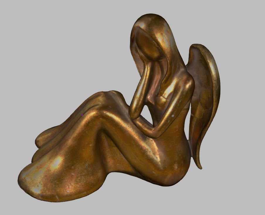 Angel  Sculpture Statue 3D Print Ready 3D model_4