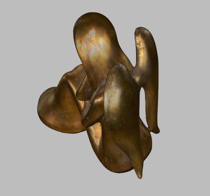 Angel  Sculpture Statue 3D Print Ready 3D model_2