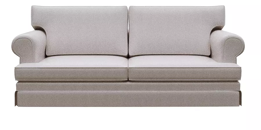 Sofa double seater Low-poly 3D model_0