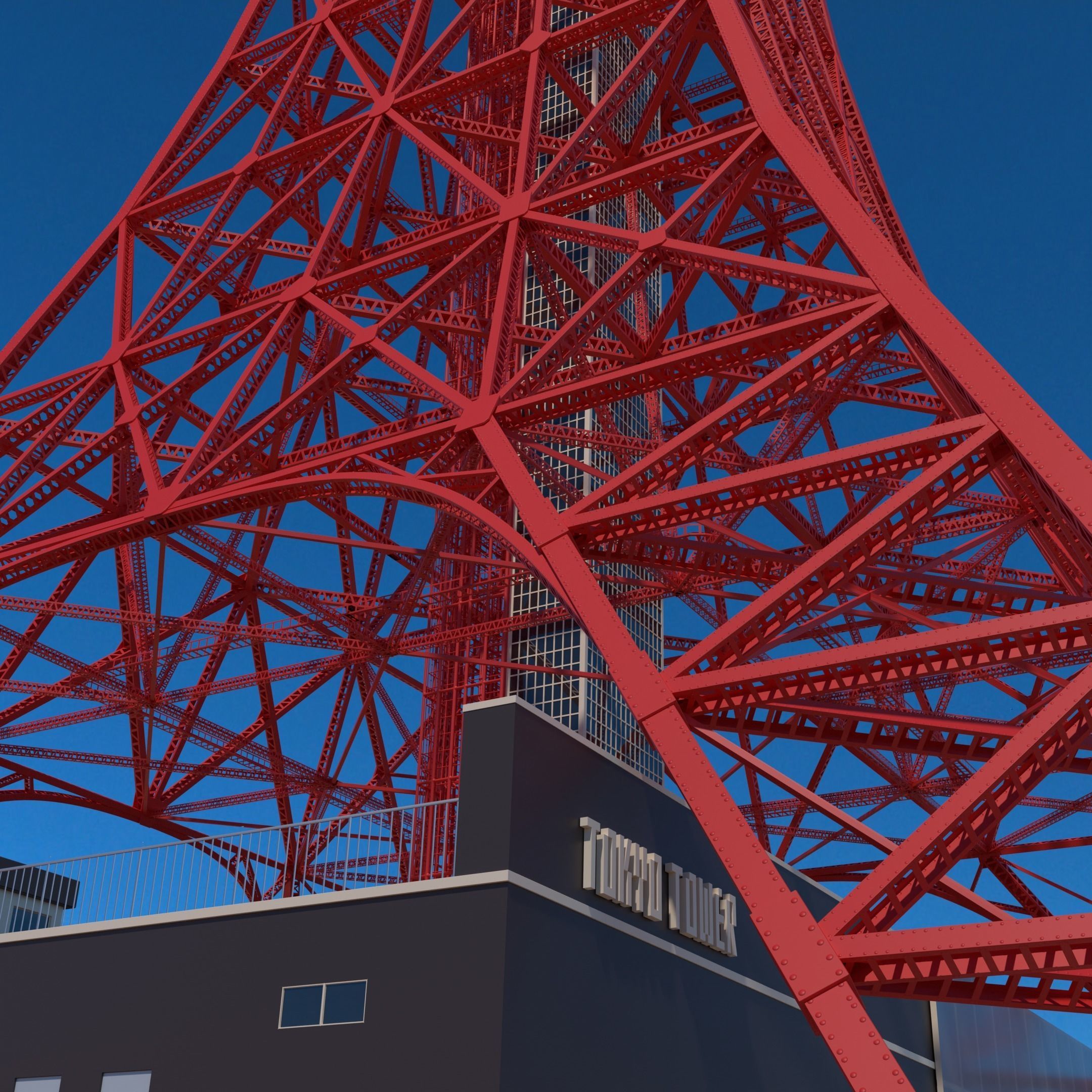 Tokyo Tower 3D model_2