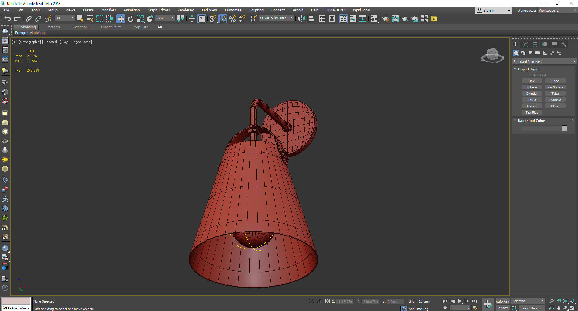 Mitzi Karin Wall Sconce Low-poly 3D model_3