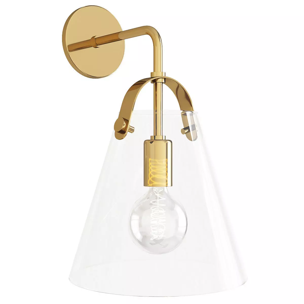 Mitzi Karin Wall Sconce Low-poly 3D model_0