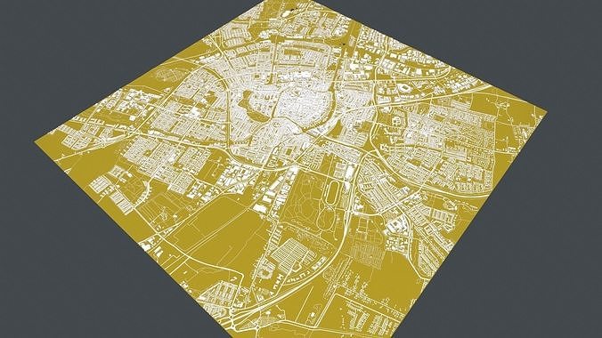 Cityscape Groningen Netherlands 3D model 3