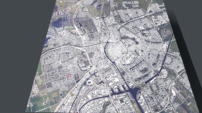 Cityscape Groningen Netherlands 3D model 5