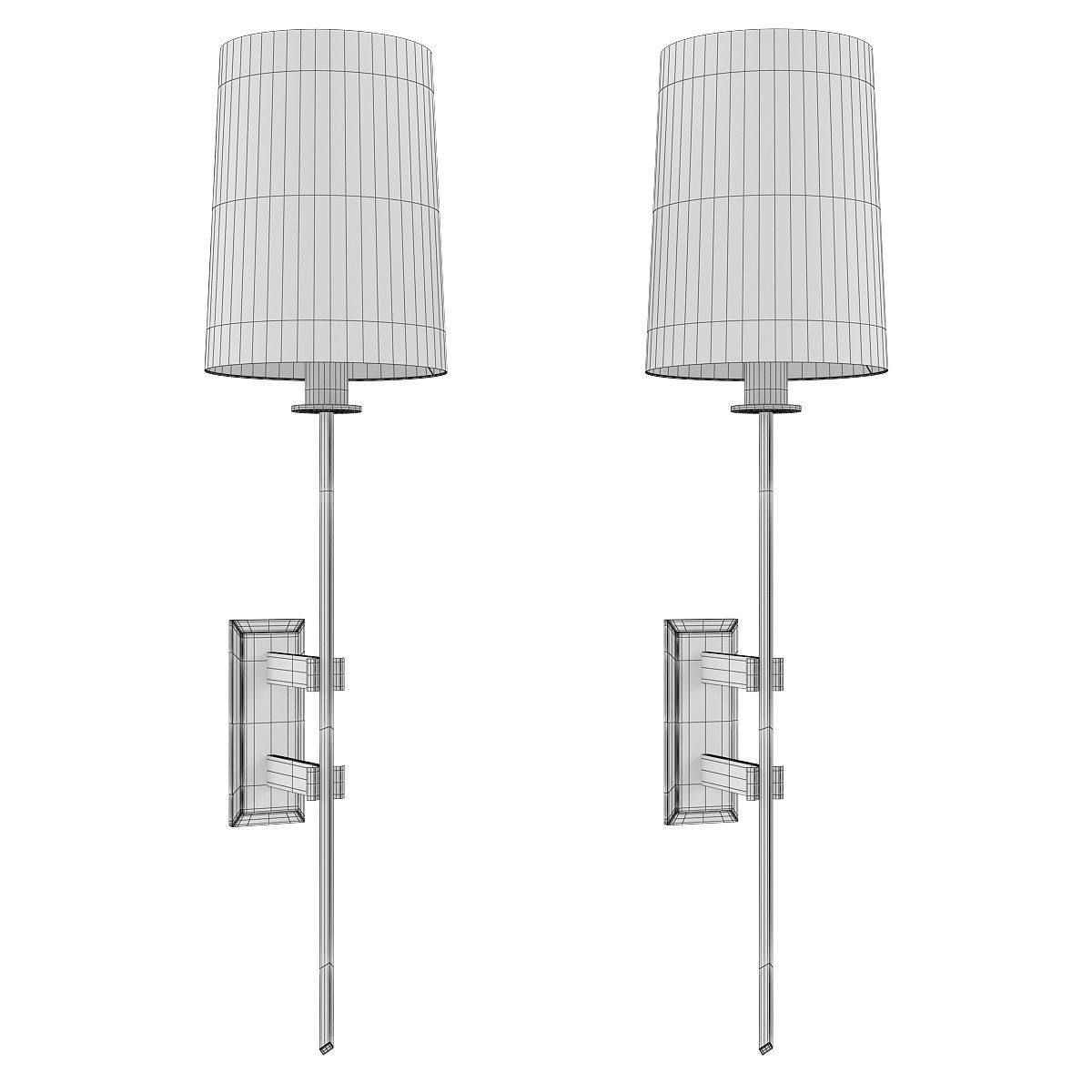 Hudson Valley Fredonia Wall Sconce Low-poly 3D model_1