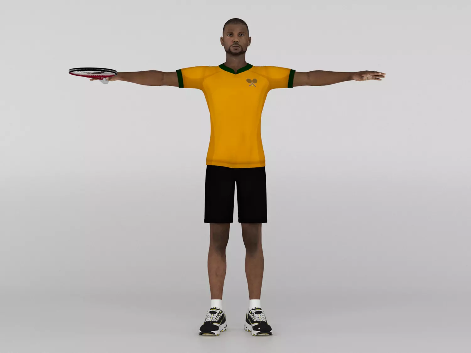 Male Tennis Player 02 3D model