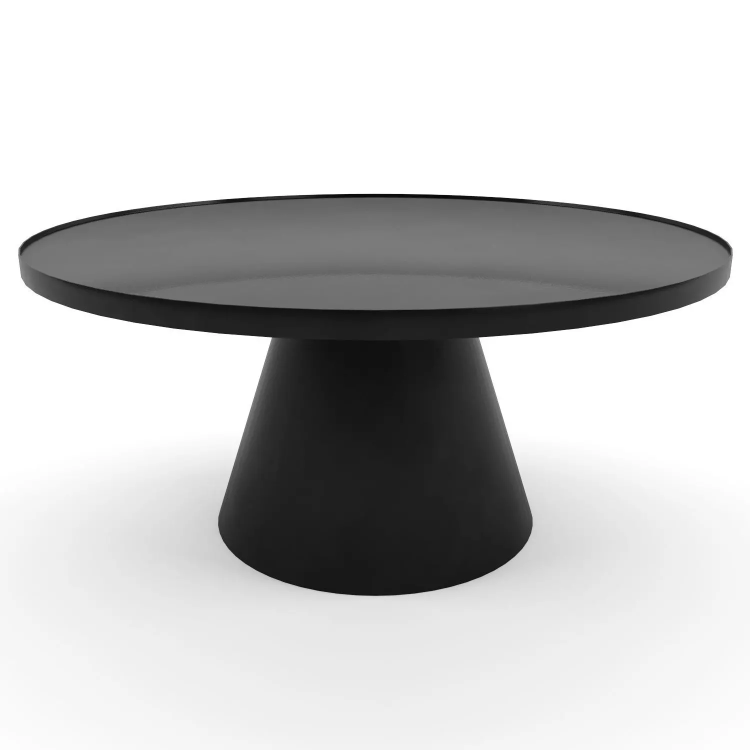 Coffee table SOLI black 3D model_0