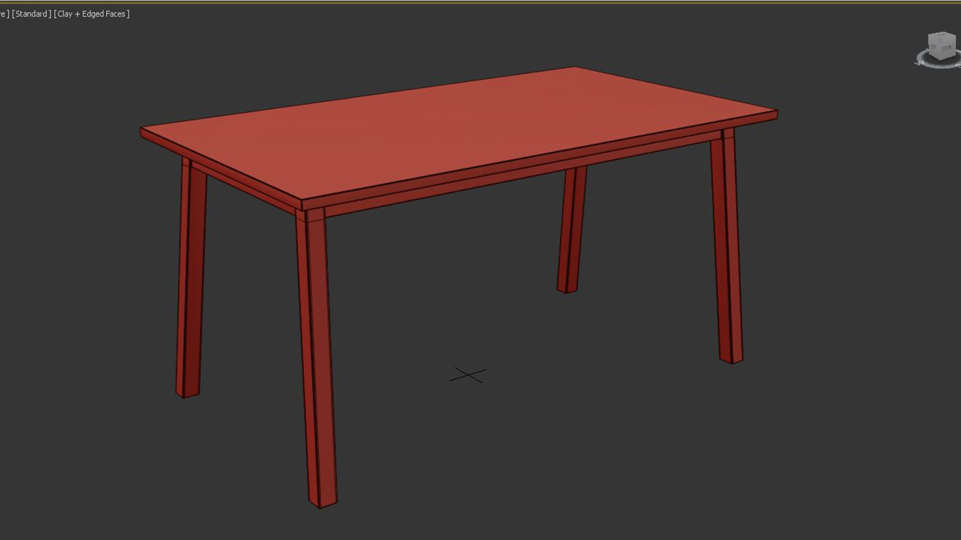 Dining table CHARA black 3D model_5