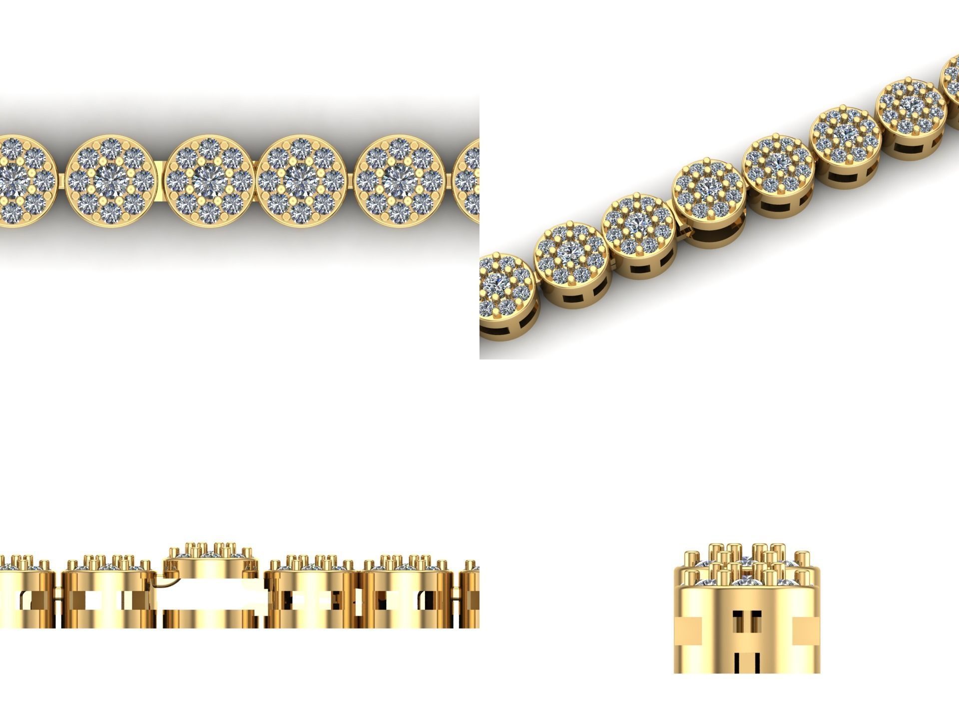 Bracelet bi6 3D print model_4