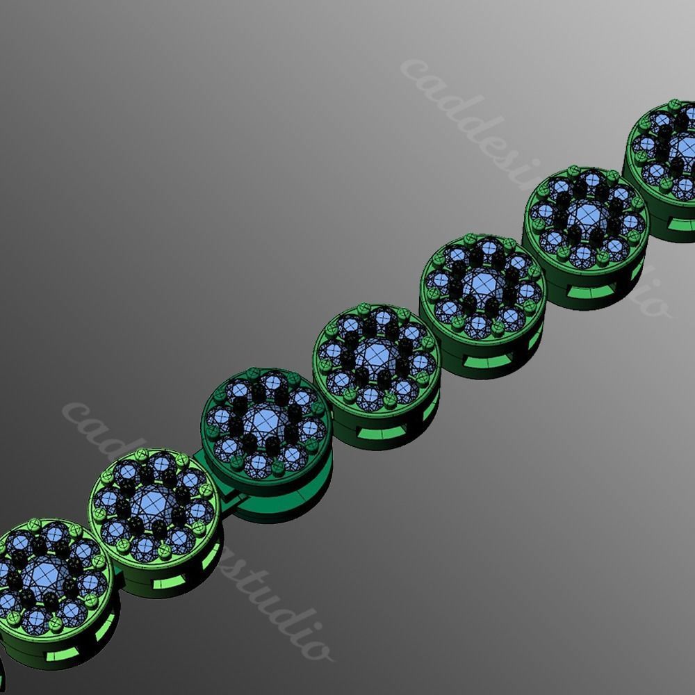 Bracelet bi6 3D print model_2