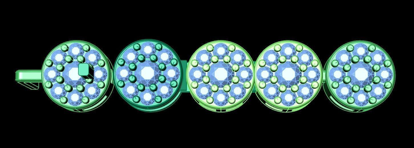 Bracelet bi6 3D print model_7