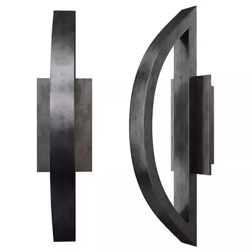 Possini Euro Coppered Arch Indoor Outdoor LED Wall Low-poly 3D model