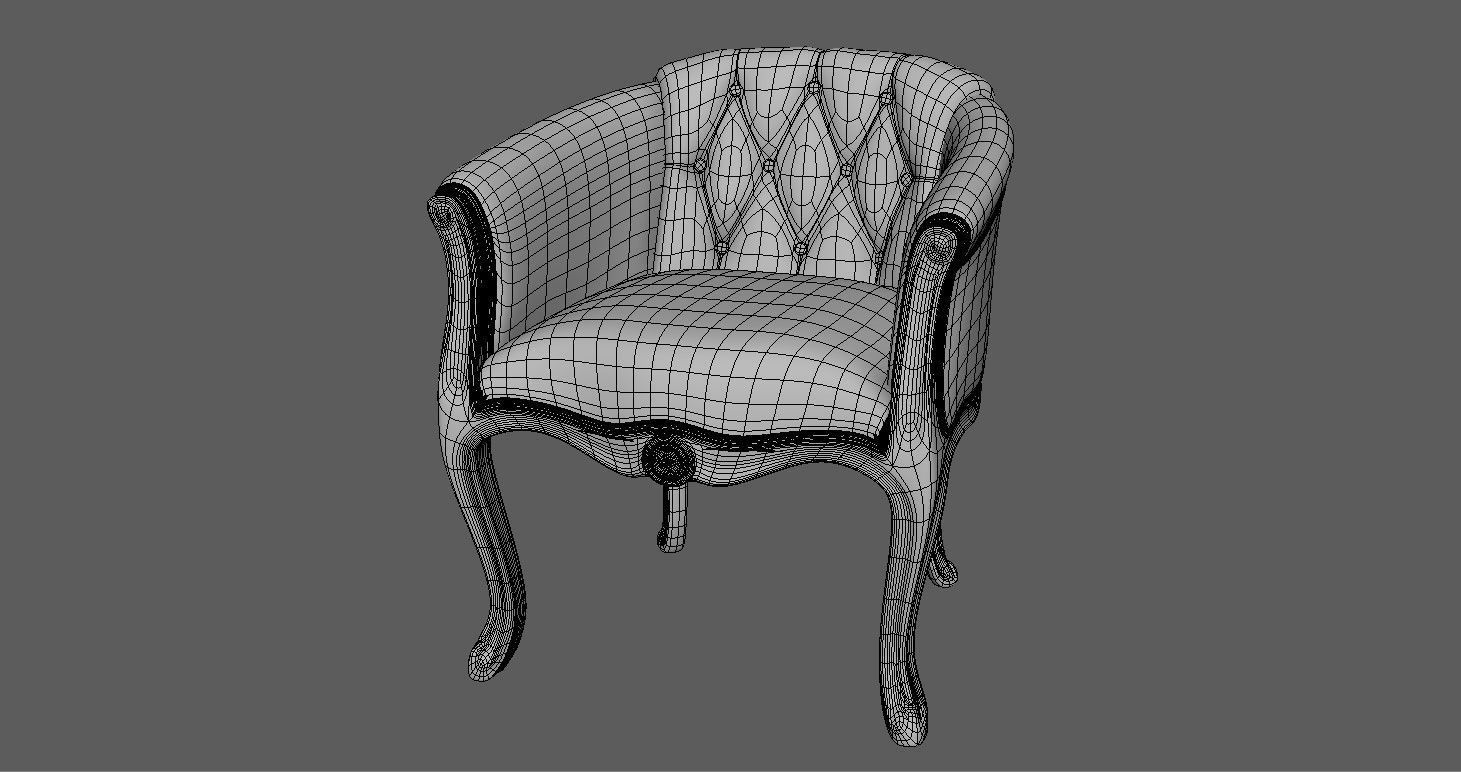  Antique Chairs 3D model_34