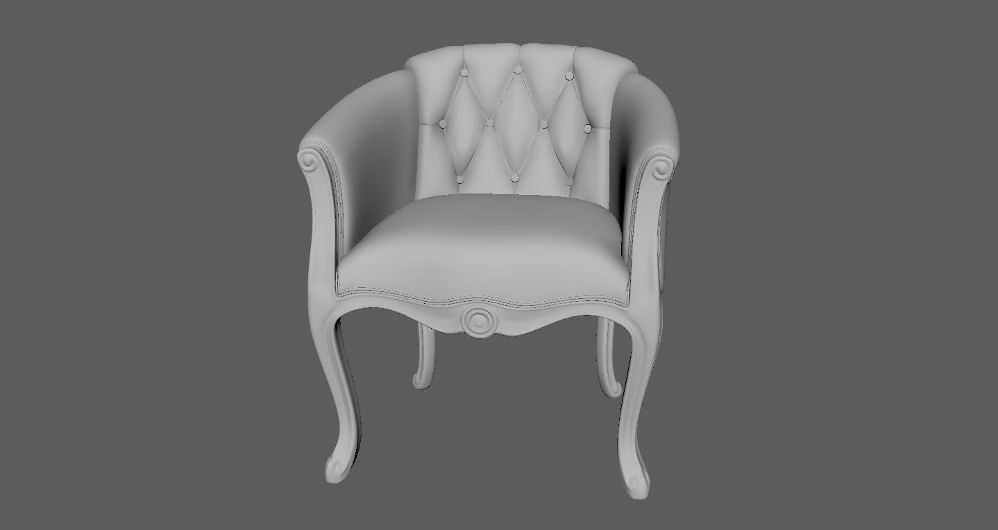  Antique Chairs 3D model_26