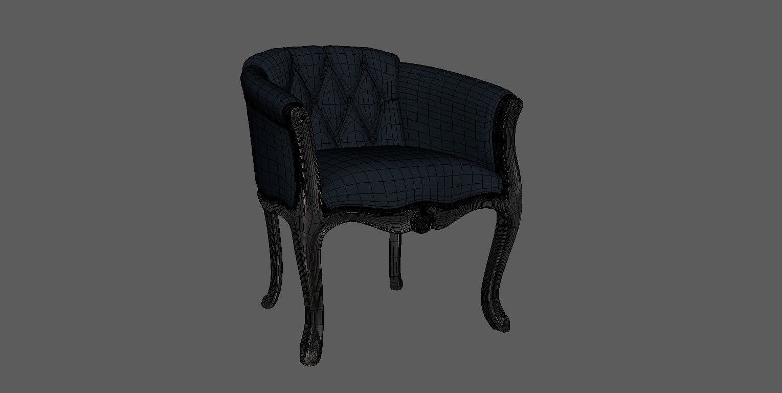  Antique Chairs 3D model_24
