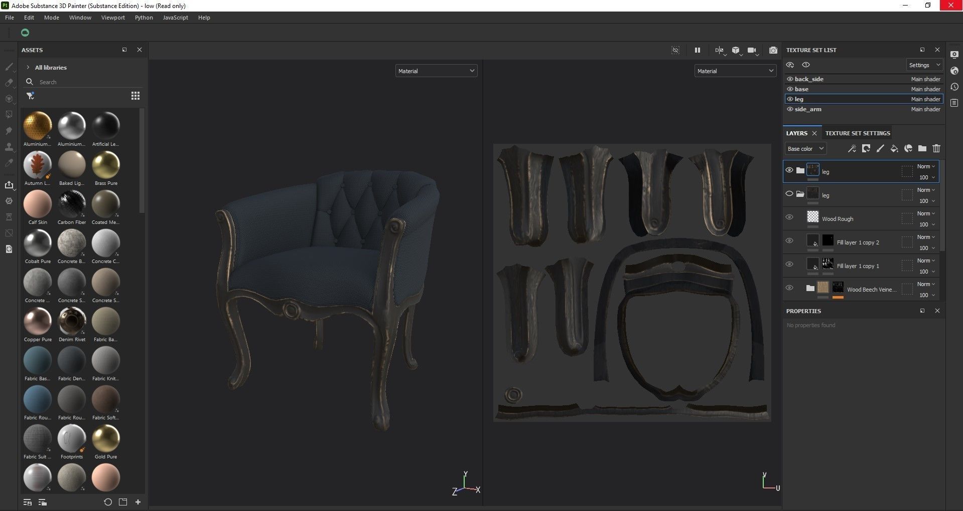  Antique Chairs 3D model_15