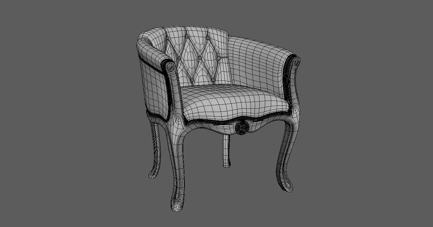  Antique Chairs 3D model_32