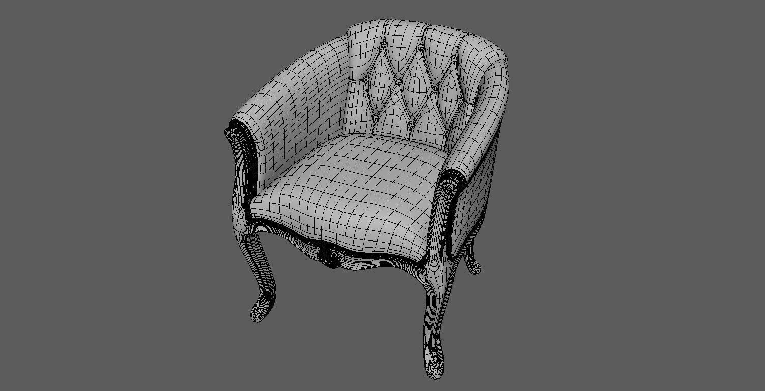  Antique Chairs 3D model_33