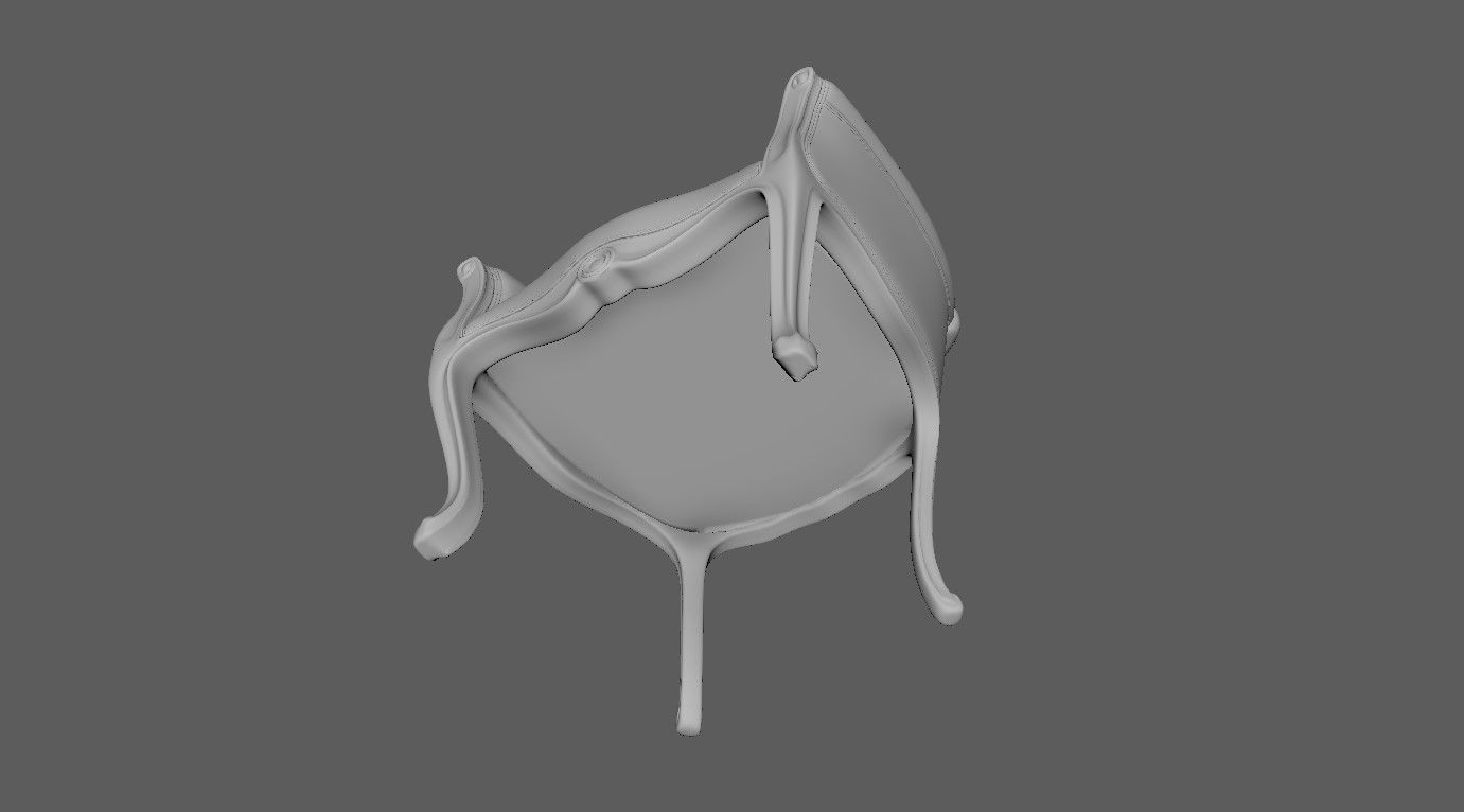  Antique Chairs 3D model_27