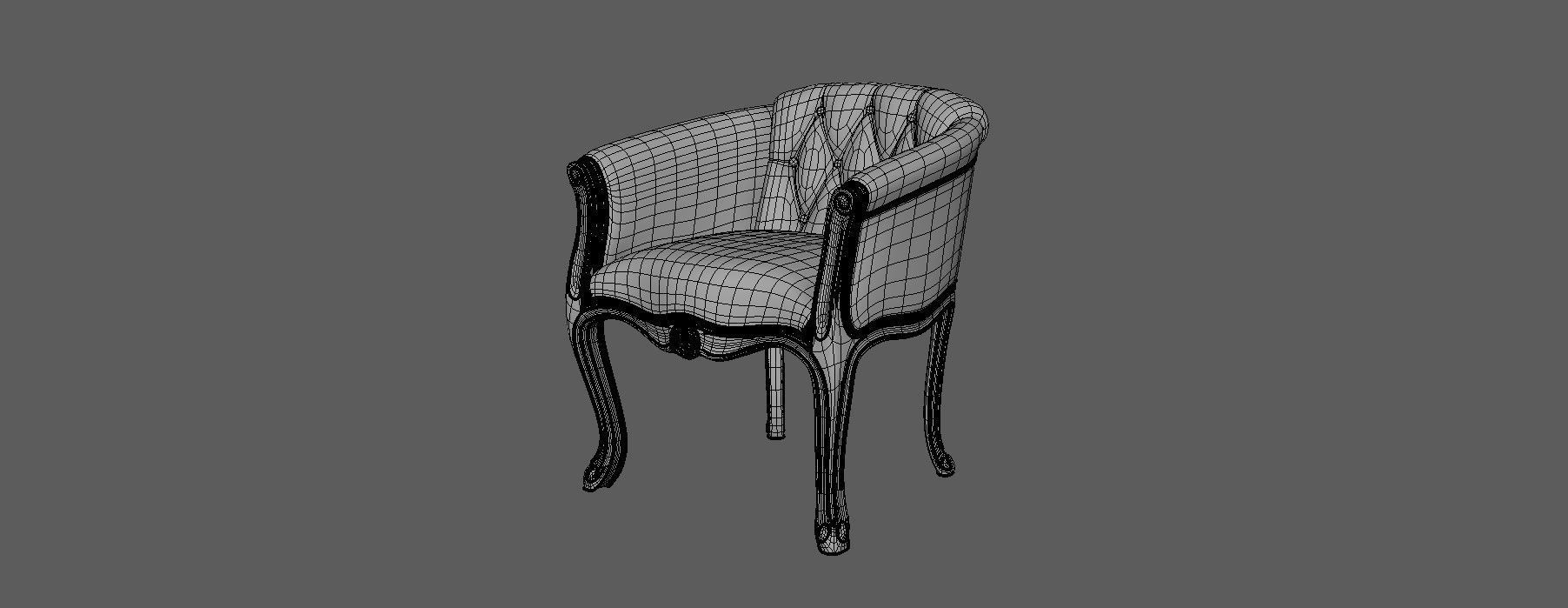  Antique Chairs 3D model_29