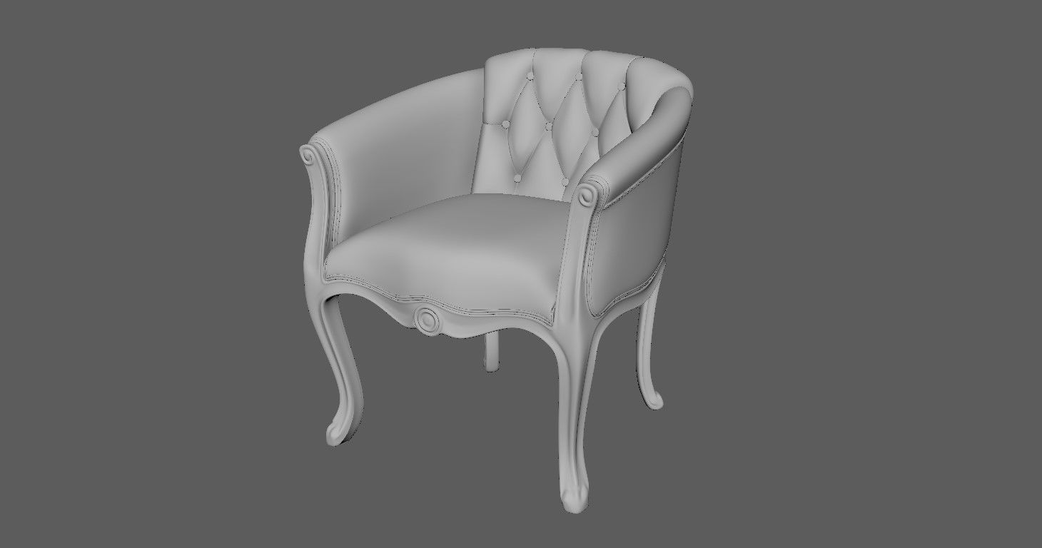 Antique Chairs 3D model_28