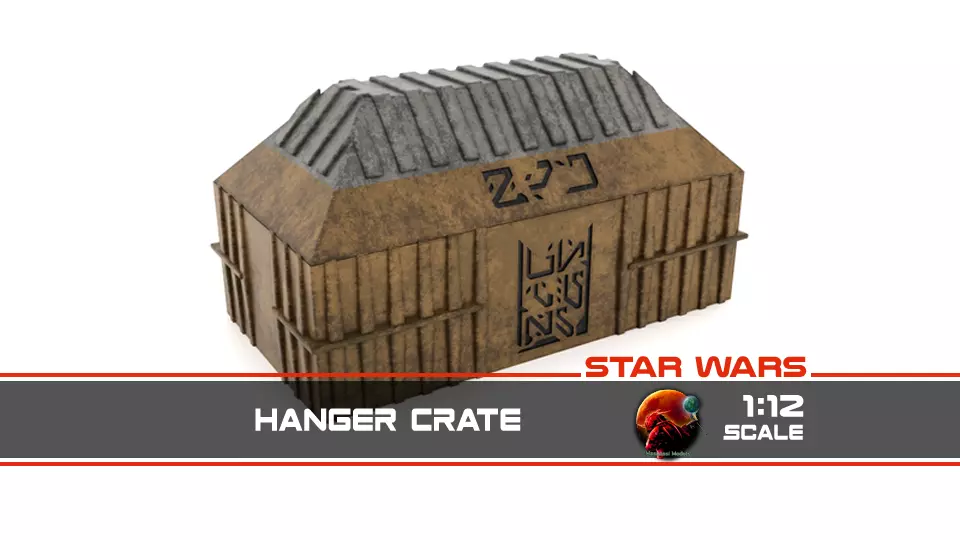 Hangar Crate 1-12 Scale Blackseries 3D print model_0