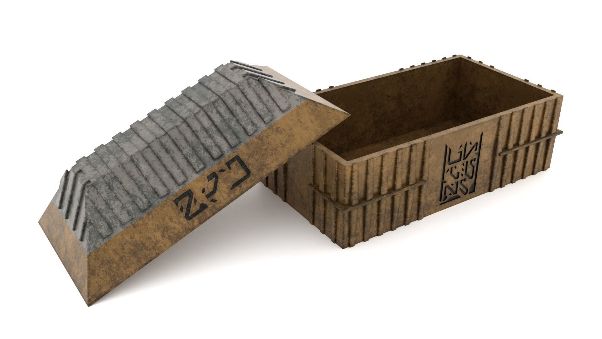 Hangar Crate 1-12 Scale Blackseries 3D print model_2