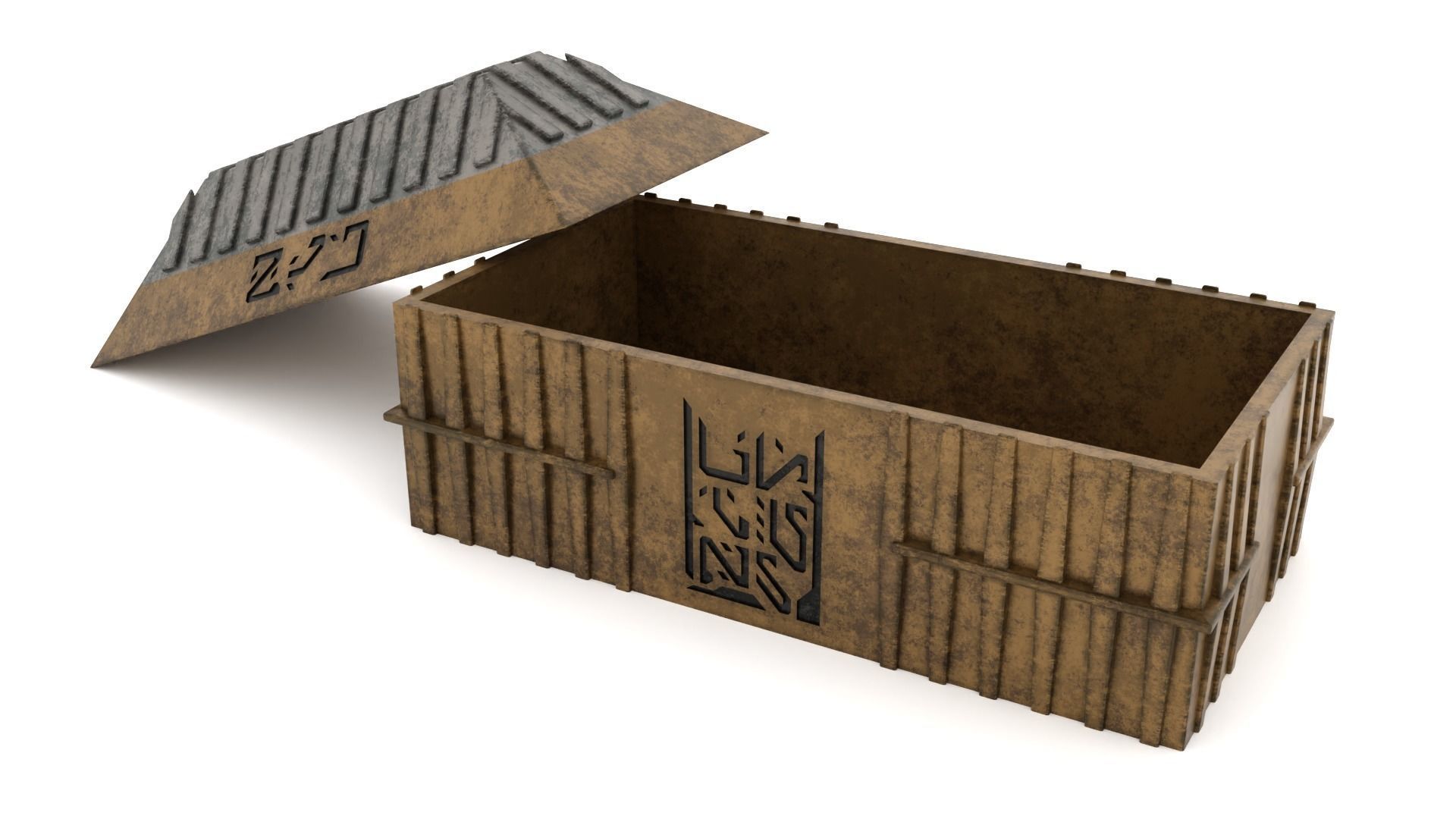 Hangar Crate 1-12 Scale Blackseries 3D print model_8