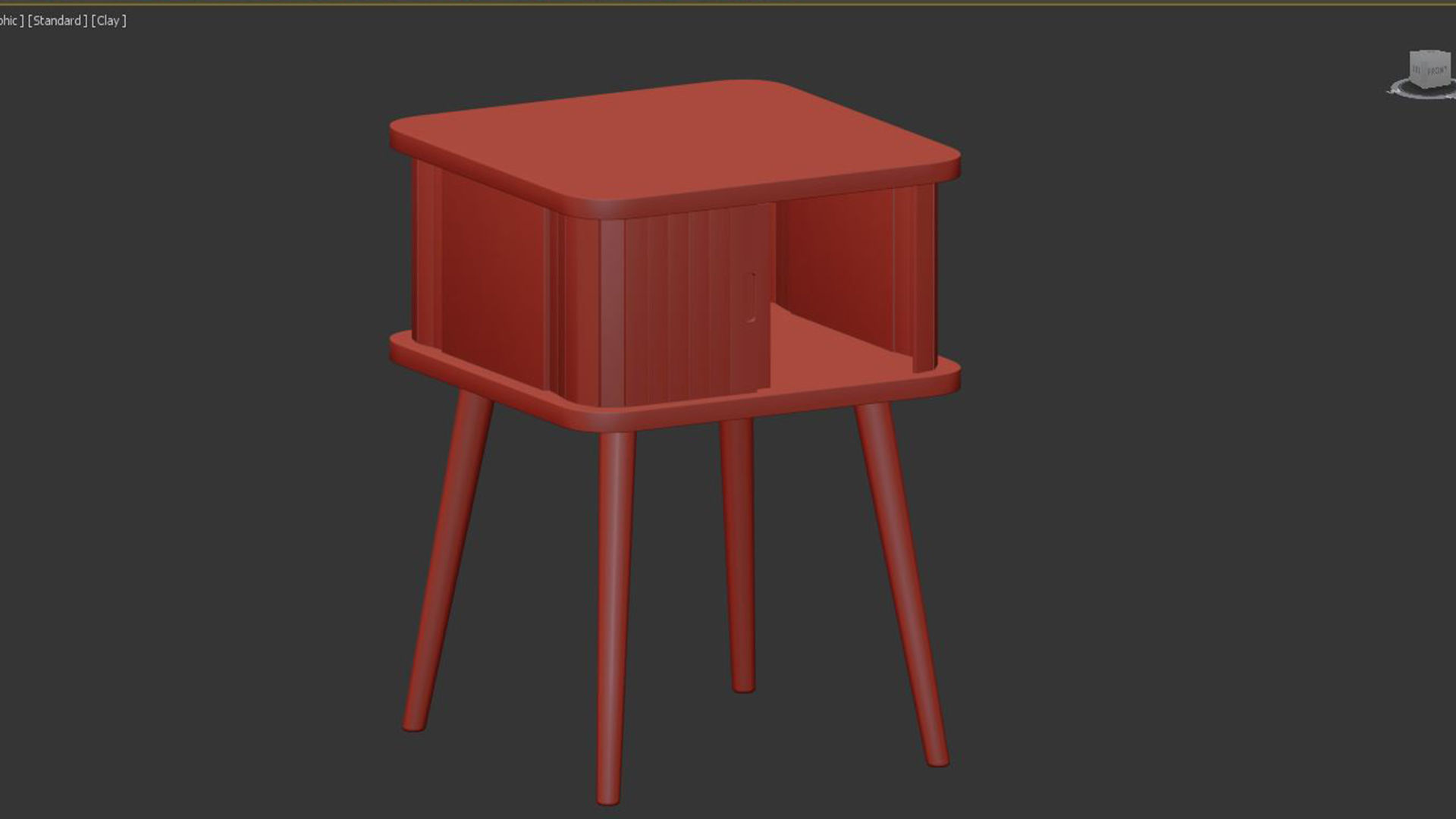 Barbier Side Table 3D model_5
