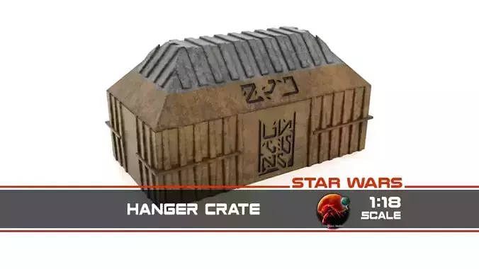 Hangar Crate 1-18 Scale Kenner Hasbro 3D print model